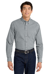 Port Authority® Long Sleeve Gingham Easy Care Shirt