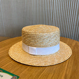 Woven Raffia Straw Hat Vintage Female Sunscreen Sunshade