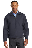 Red Kap Slash Pocket Jacket - Charcoal - Front model