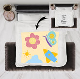 Custom Vintage Baby Blanket - Personalized Name Gift