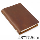 Vintage Real Cow Leather Cover Notebook