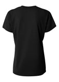 A4 Women's Spun Poly Tee - Black back