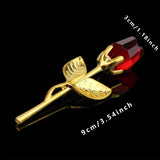 Vintage Glass Rose Mini Crystal Flower