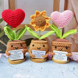 Vintage Positive Energy Heart Flower Hand-woven Dolls