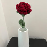 Vintage Knitted Rose Bouquet