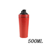 Stainless Steel Protein Shaker Bottle with Mixing Ball