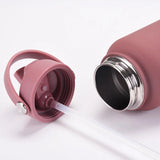 Customizable 650ml Insulated Water Bottle with Straw
