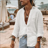 Vintage Long Sleeve Casual Oversized Loose Single Breasted Shirt