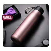 Customizable Stainless Steel Insulated Travel Flask with Carrying Rope