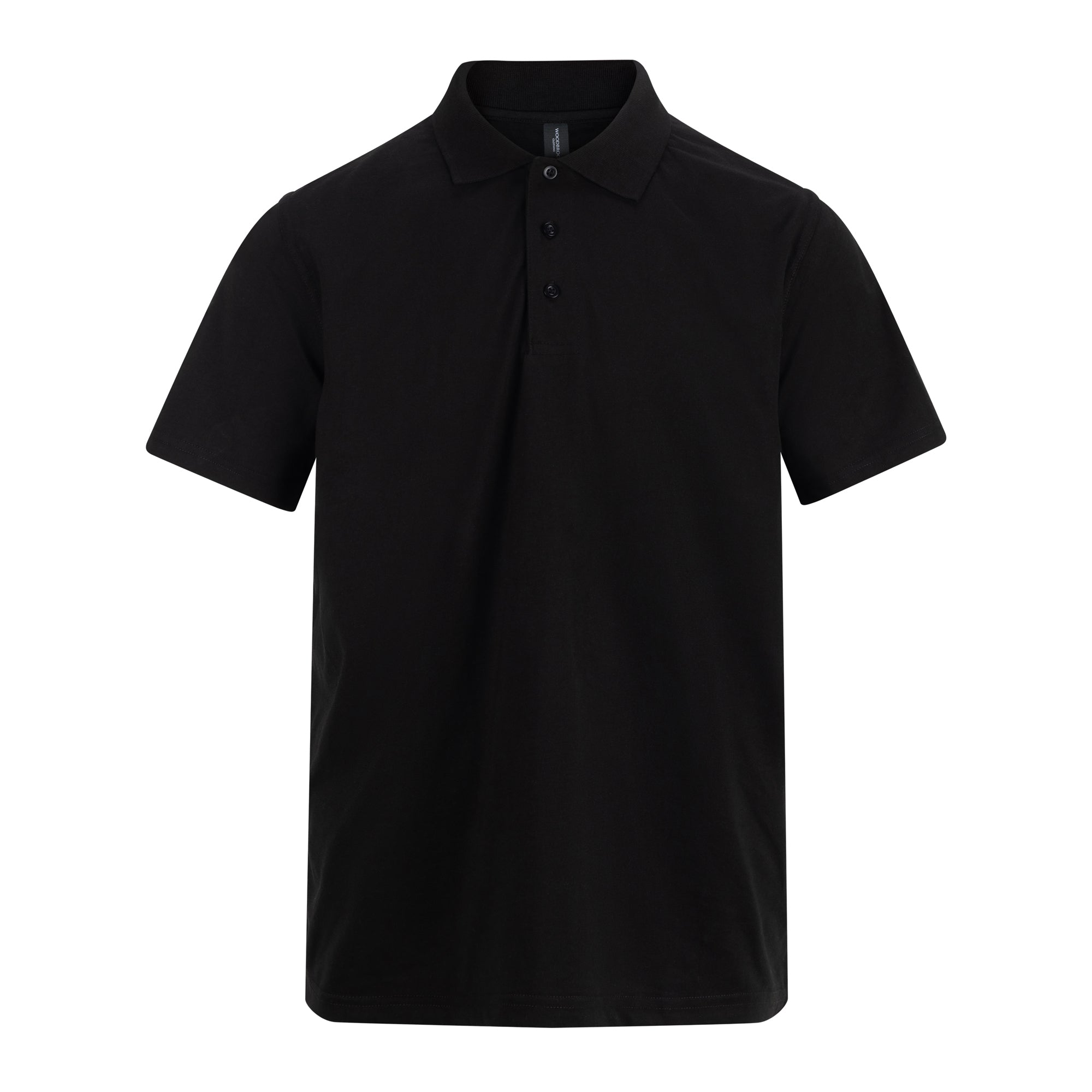 A4 Classic Jersey Polo - Black front view
