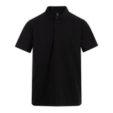 A4 Classic Jersey Polo - Black front view