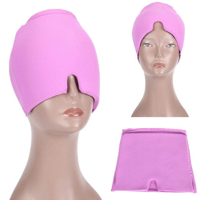 Headache Relief Ice Pack, Cold Compress for Migraine Relief, Super Soft Ice Pack Head Wrap, Cold Therapy, Headache Relief Cap