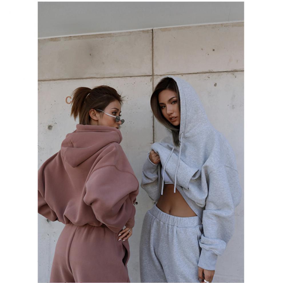 Stylish Vintage Women's Oversize Hoodie & Joggers