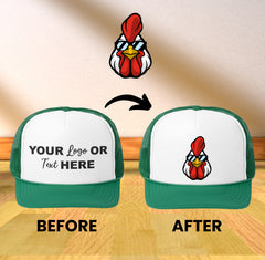 Custom Personalized Hat, Custom Trucker Hat, Handmade Baseball Cap, Unisex Hat, Gifts for Him, Adjustable Hat, Custom Your Text Hat, Hat