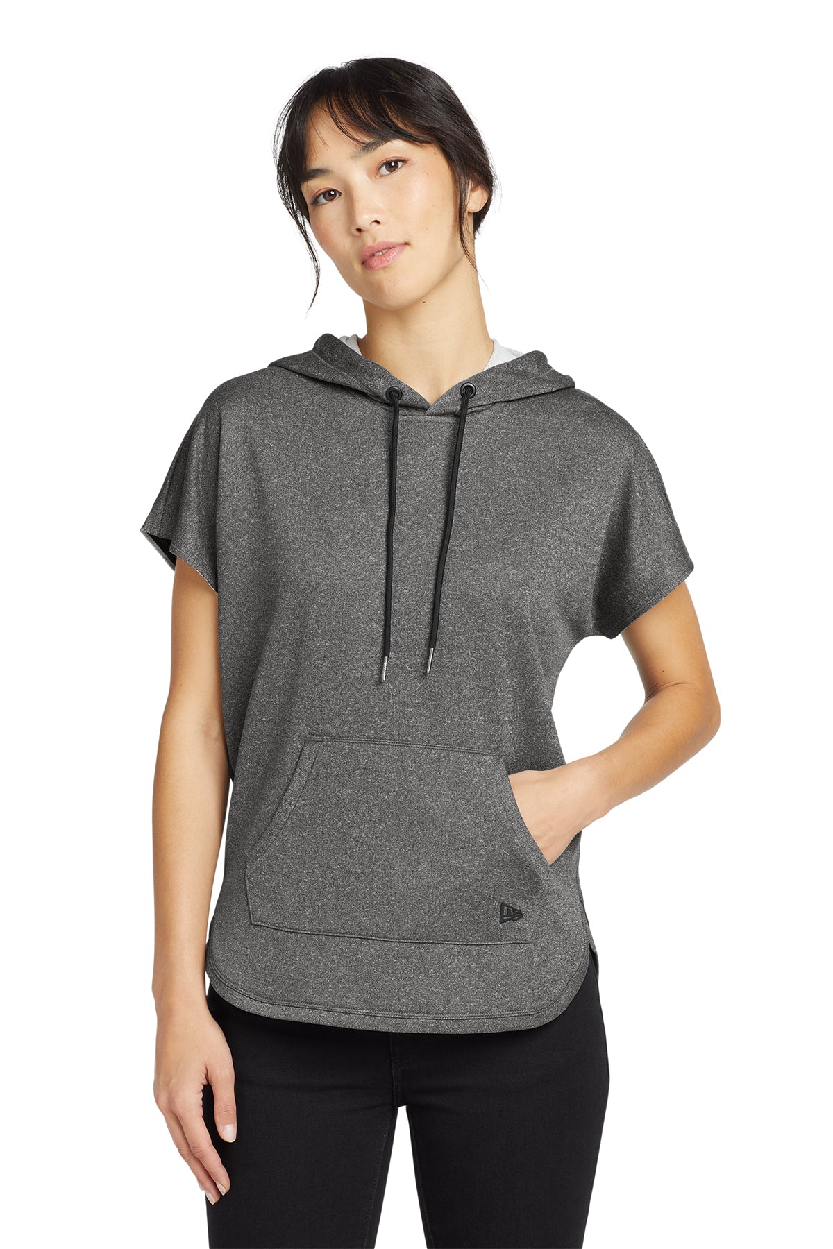New Era® Women's Performance Terry Short Sleeve Hoodie