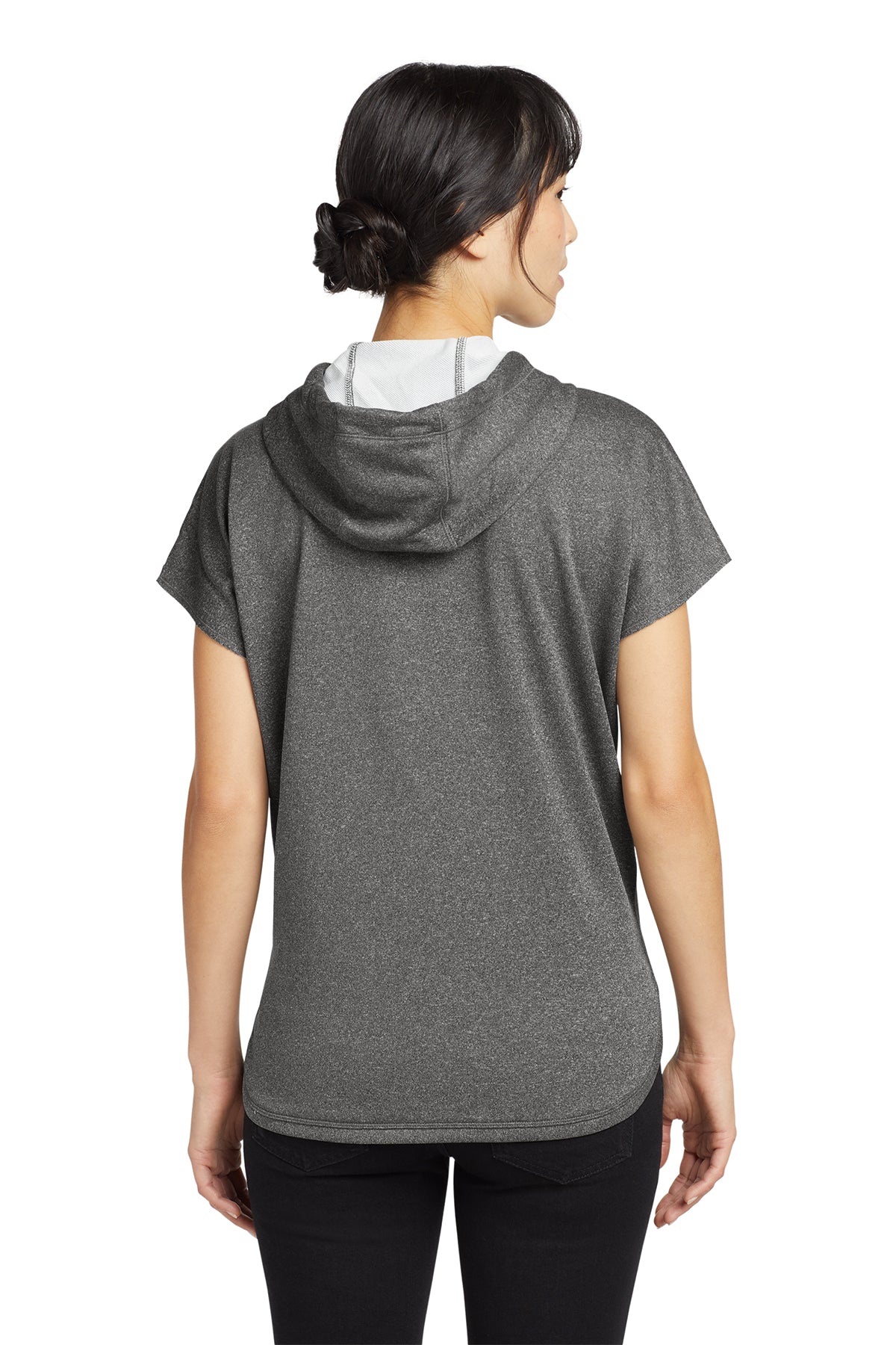 New Era® Women's Performance Terry Short Sleeve Hoodie