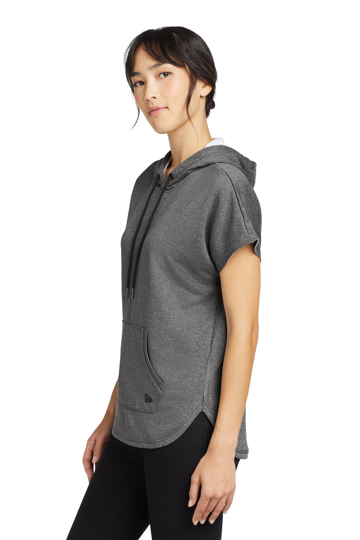 New Era® Women's Performance Terry Short Sleeve Hoodie