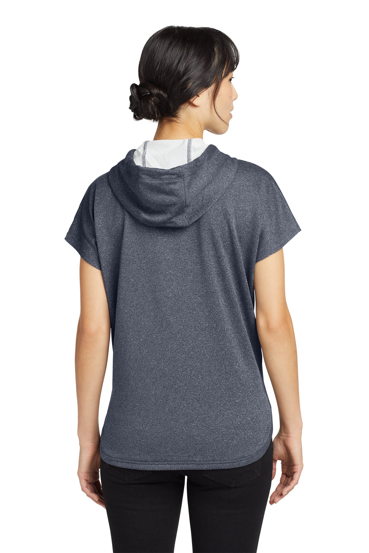 New Era® Women's Performance Terry Short Sleeve Hoodie