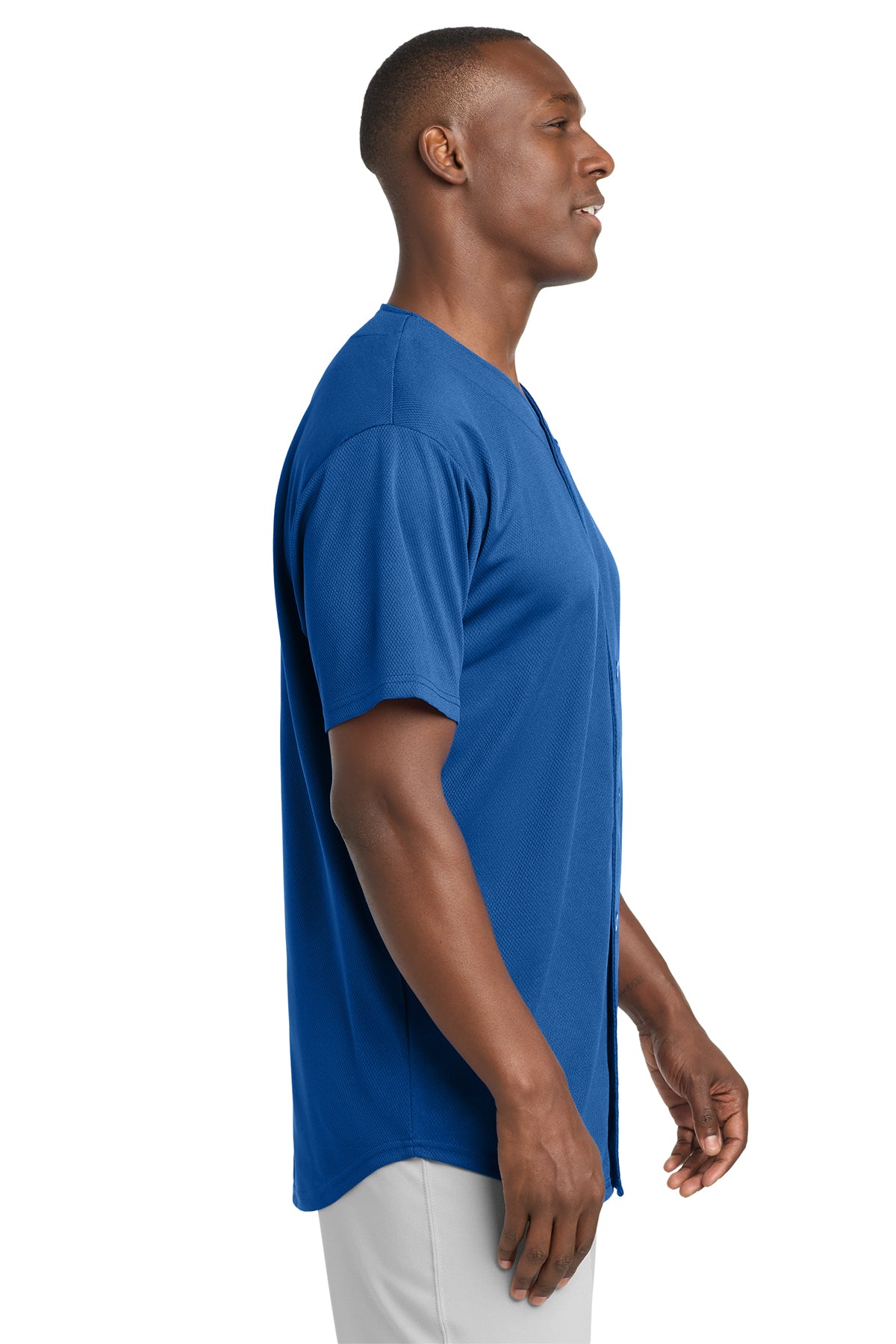 Sport-Tek® PosiCharge® Tough Mesh Full-Button Jersey