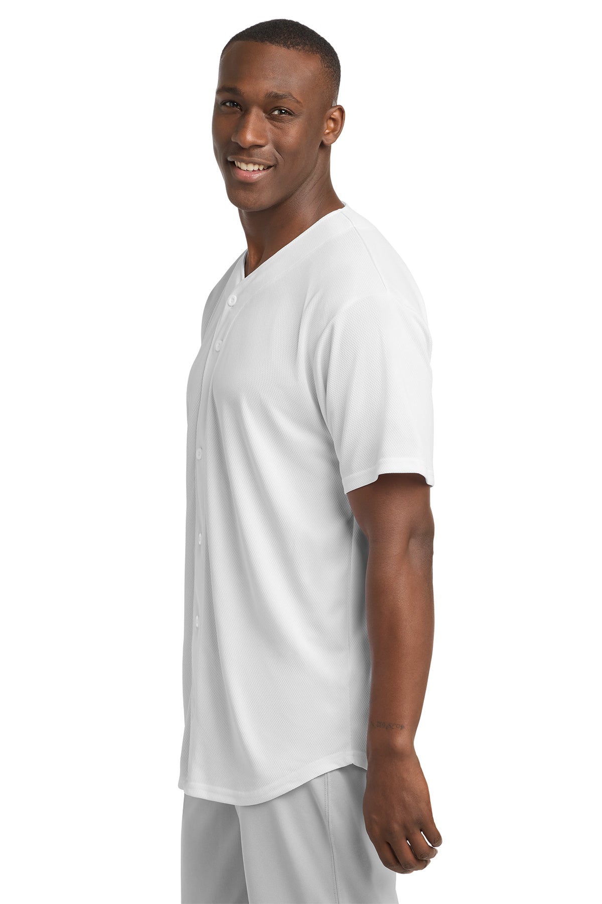 Sport-Tek® PosiCharge® Tough Mesh Full-Button Jersey