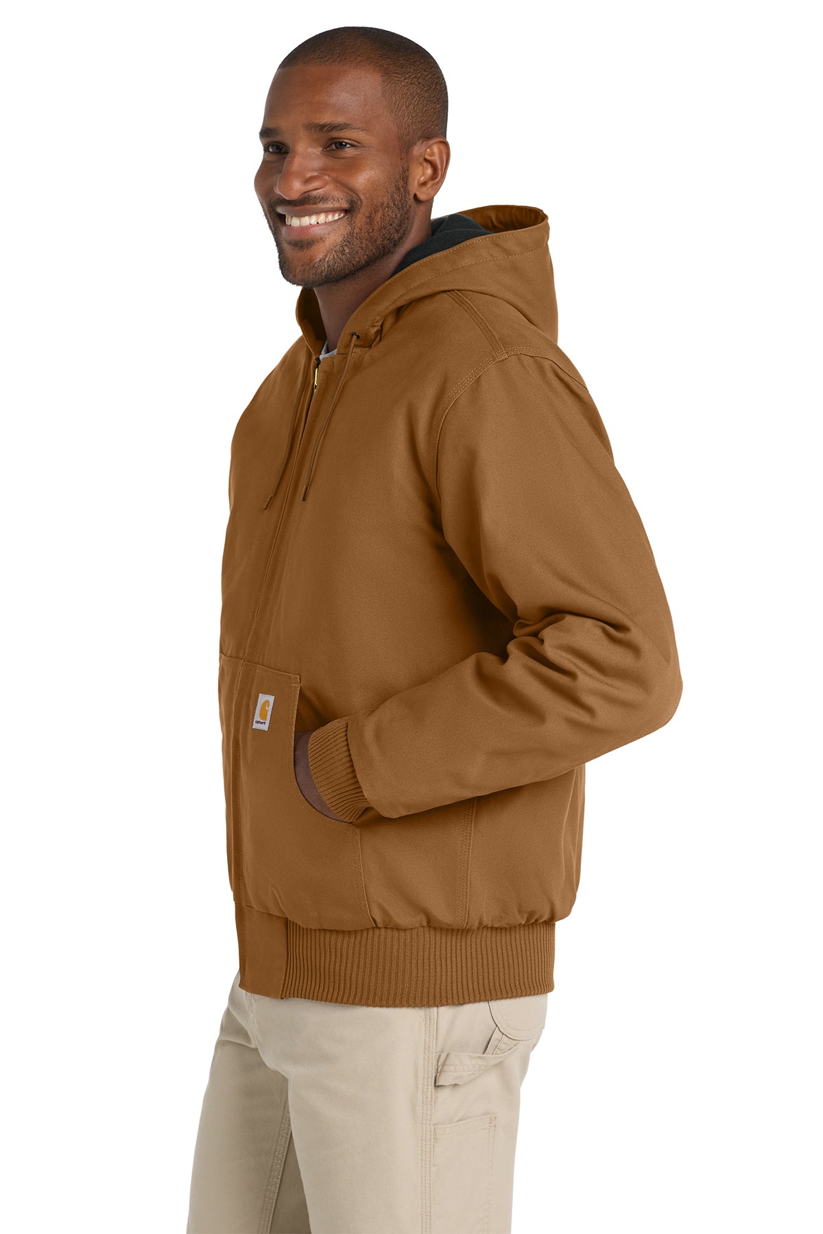 Carhartt® Quilted-Flannel-Lined Duck Active Jac