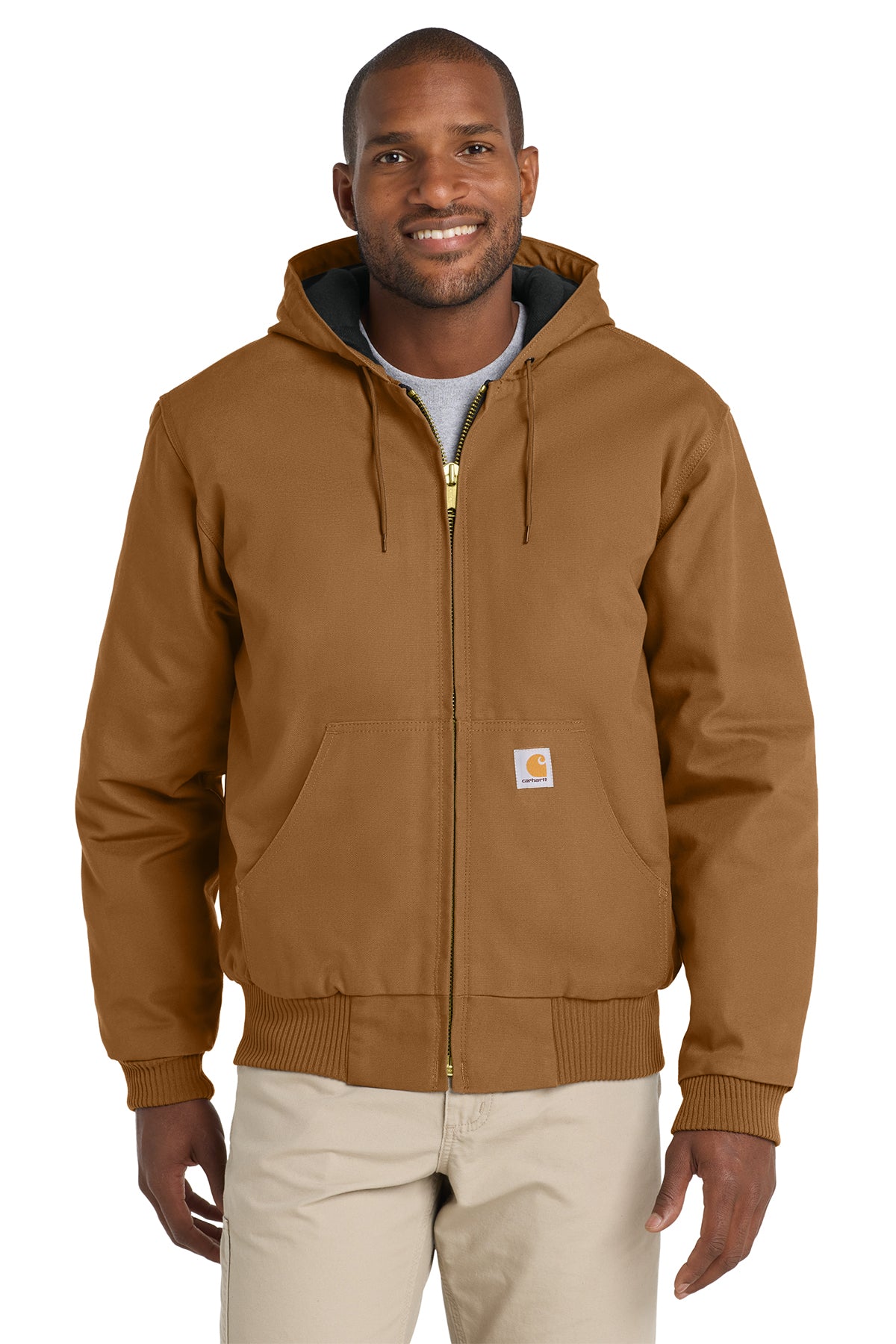 Carhartt® Tall Quilted-Flannel-Lined Duck Active Jac