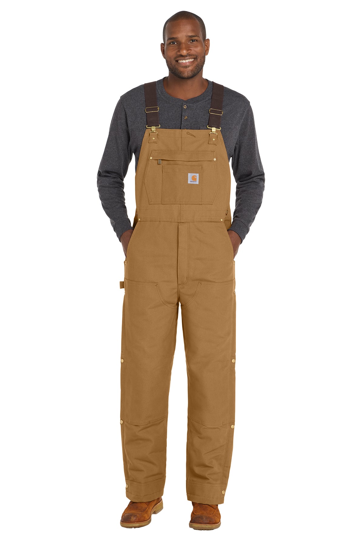 Carhartt® Firm Duck Insulated Bib Overalls