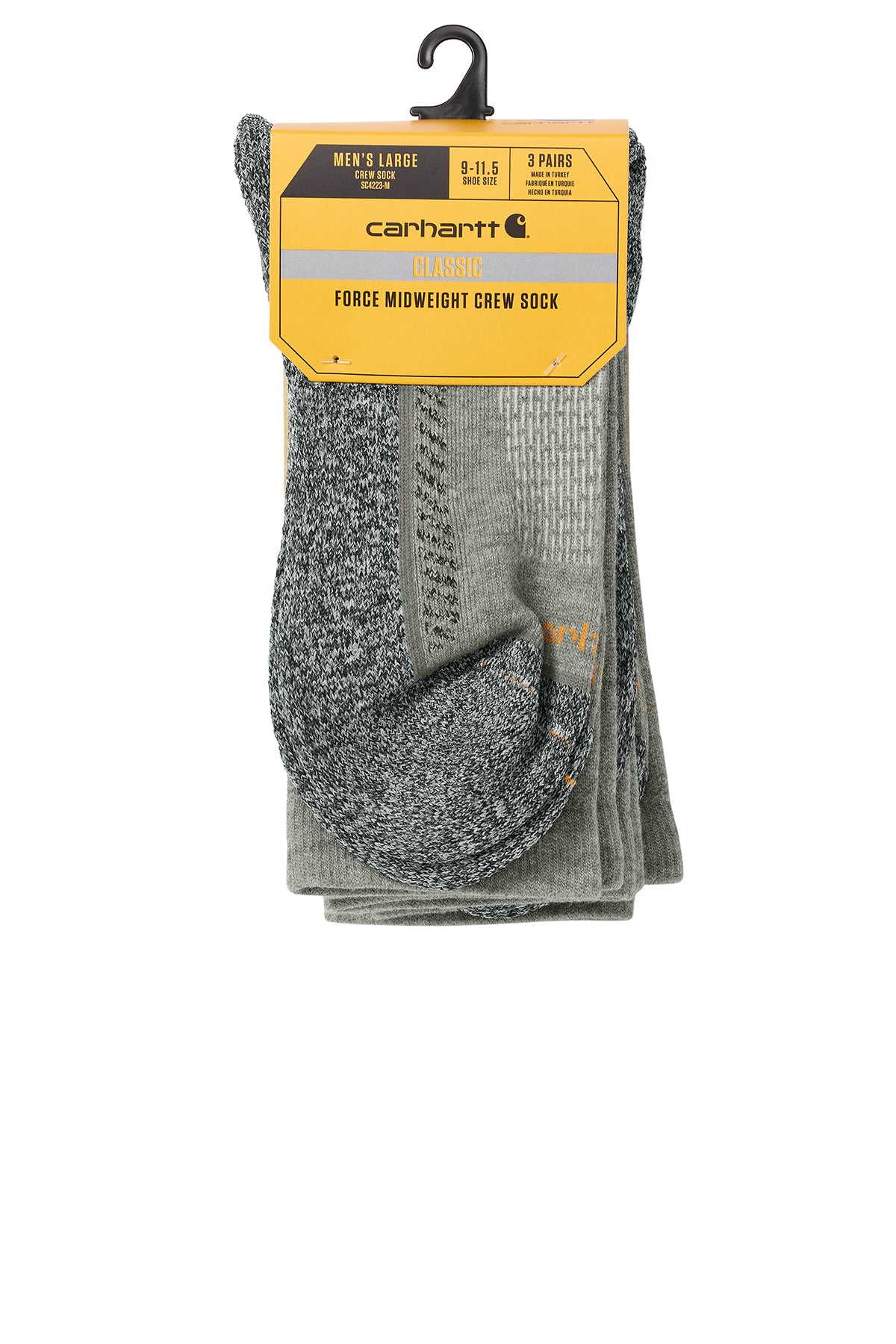 Carhartt Force® Midweight Crew Sock (3-Pack)