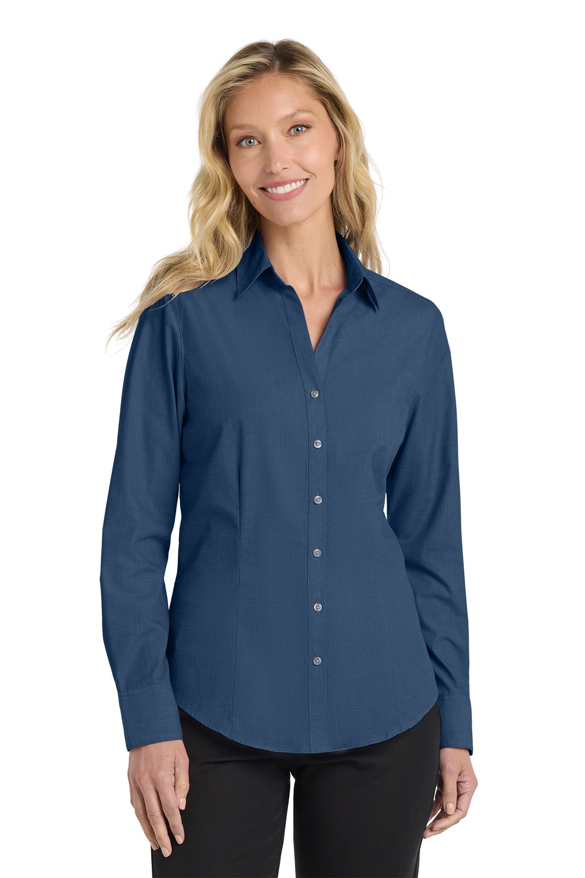 Port Authority® Women's Crosshatch Easy Care Shirt