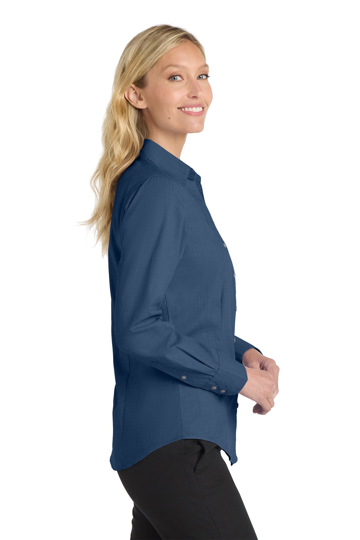Port Authority® Women's Crosshatch Easy Care Shirt