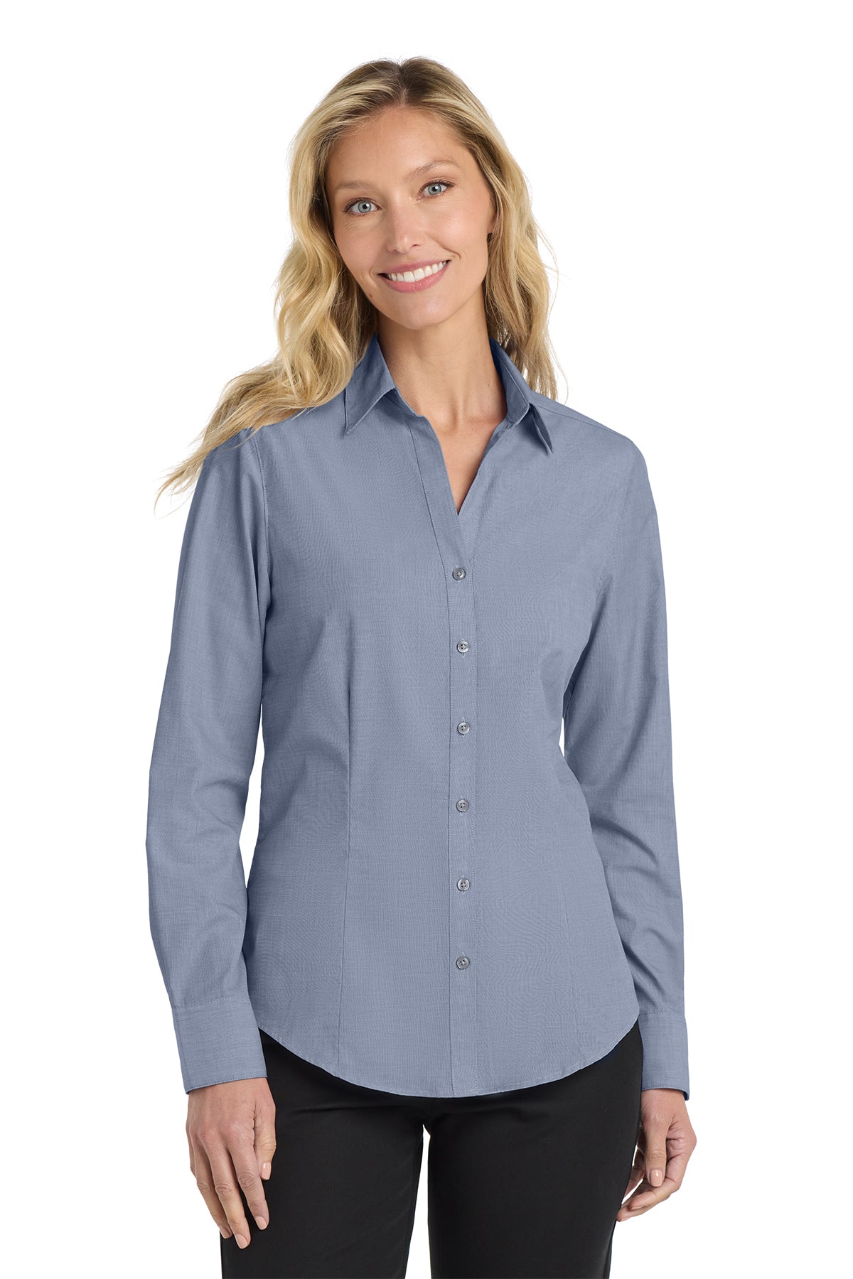 Port Authority® Women's Crosshatch Easy Care Shirt