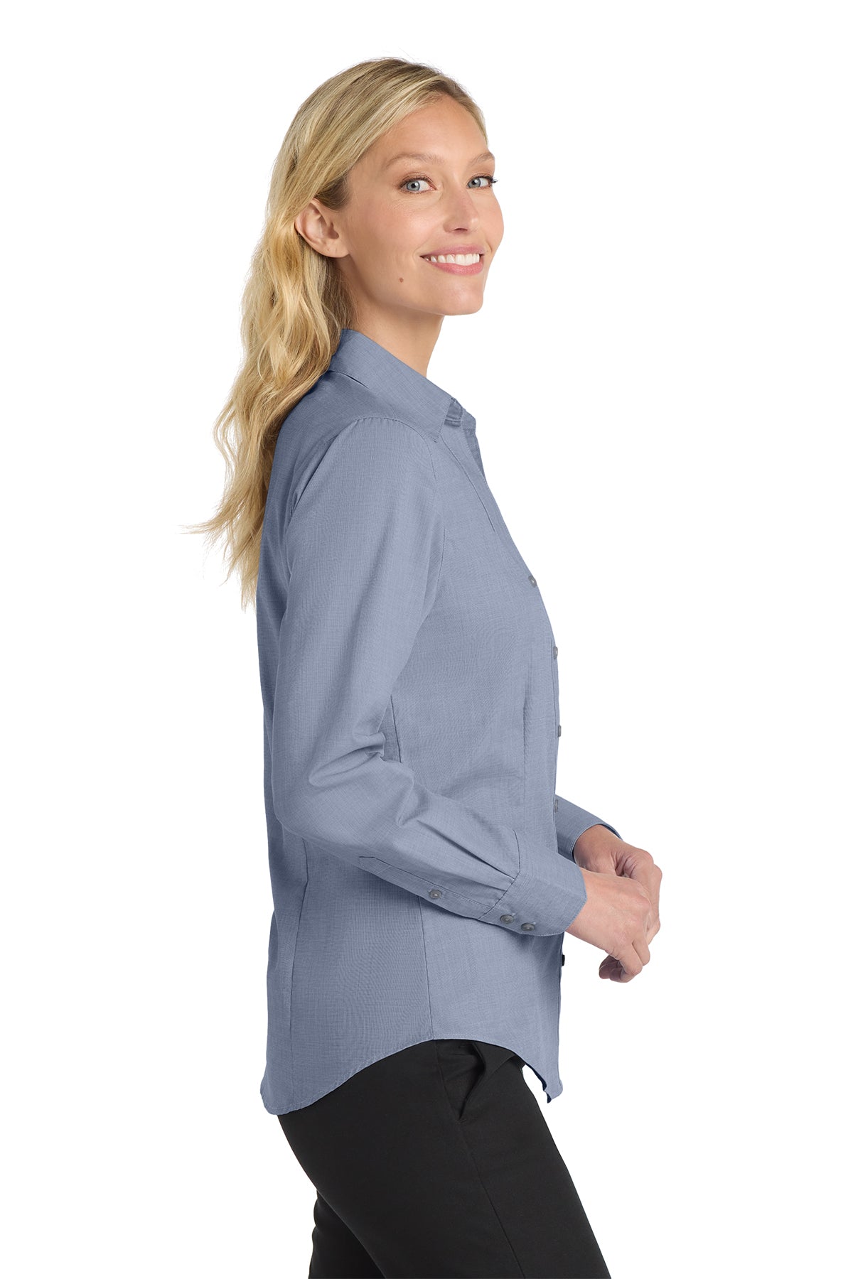 Port Authority® Women's Crosshatch Easy Care Shirt