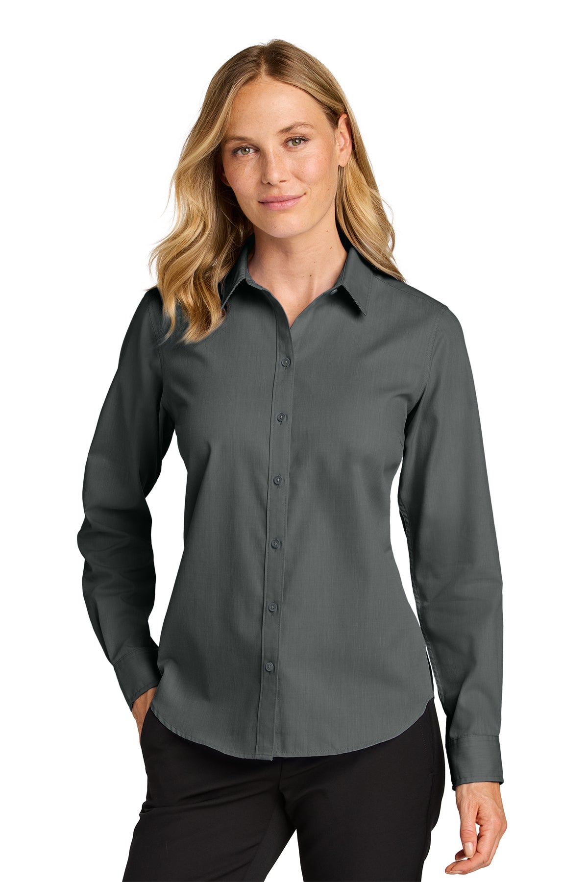 Port Authority® Women’s Long Sleeve Nailhead Easy Care Shirt