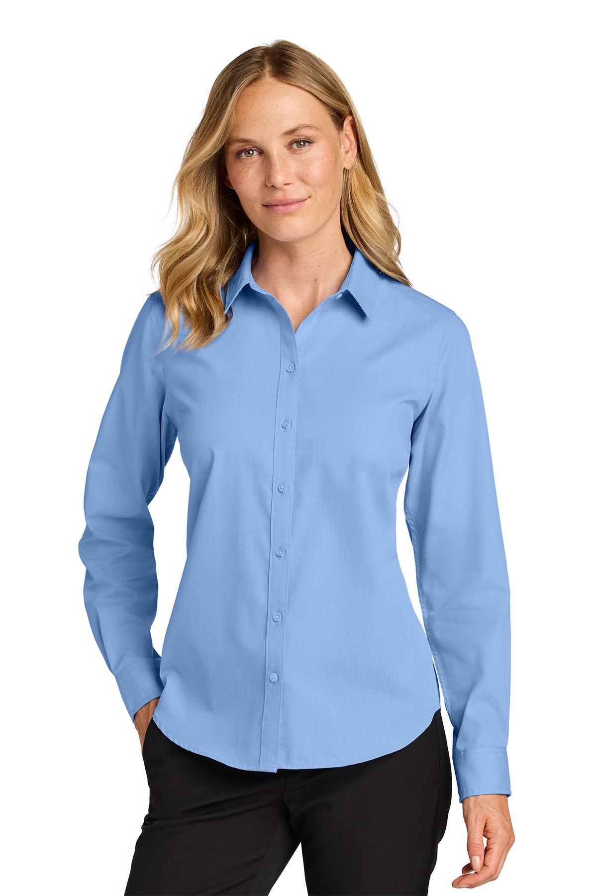 Port Authority® Women’s Long Sleeve Nailhead Easy Care Shirt