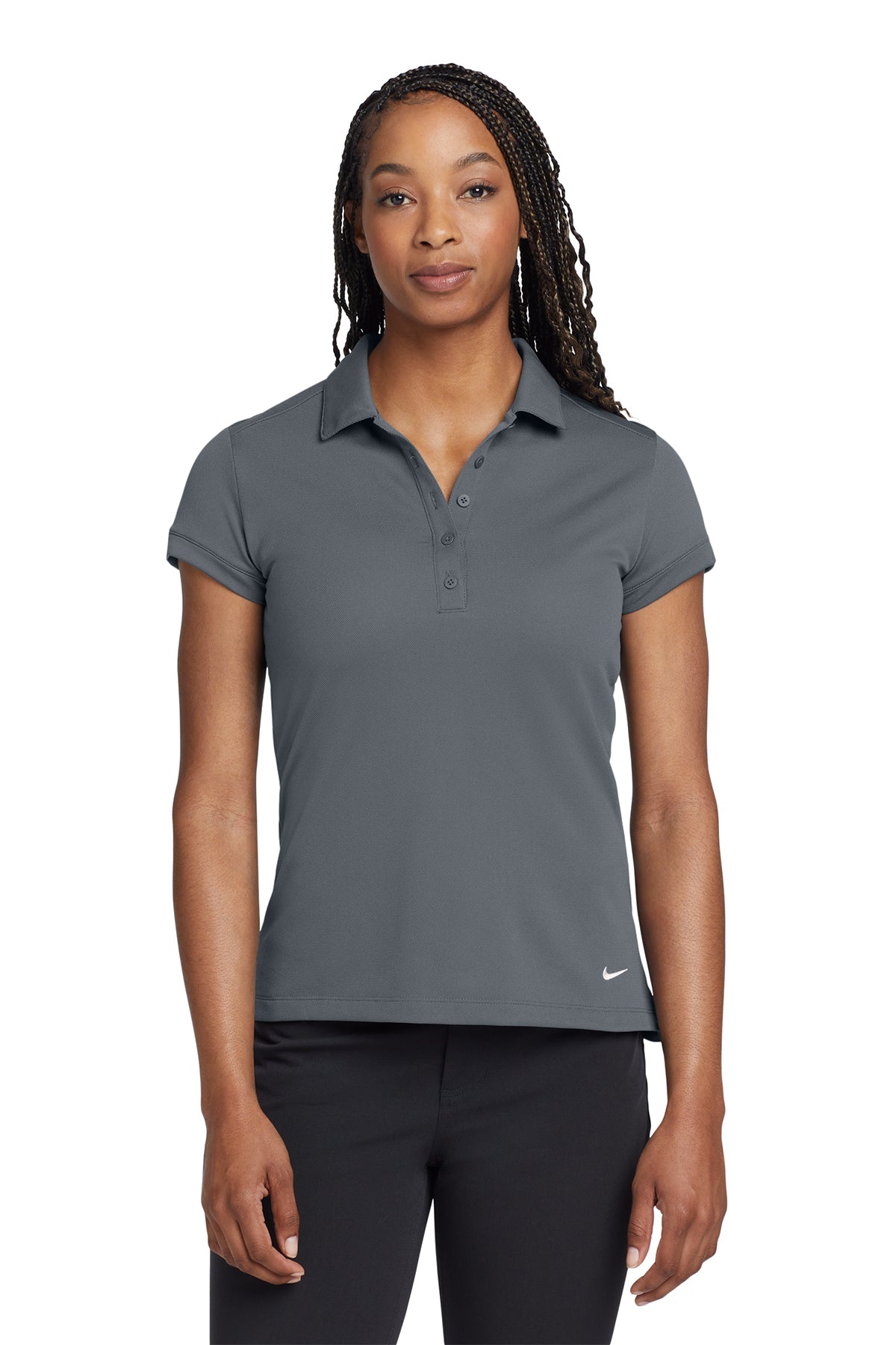 Nike Women's Dri-FIT Solid Icon Pique Modern Fit Polo