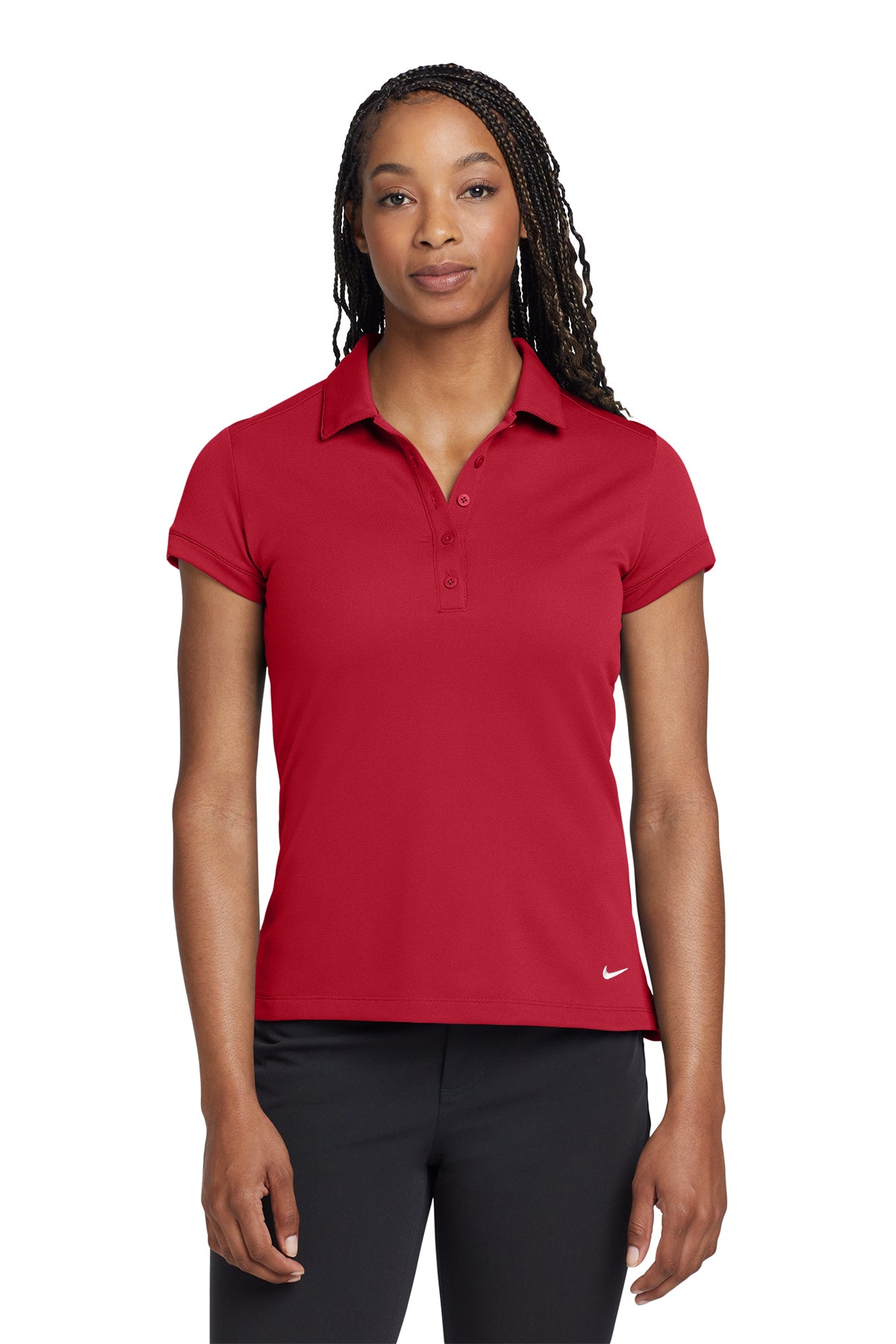 Nike Women's Dri-FIT Solid Icon Pique Modern Fit Polo