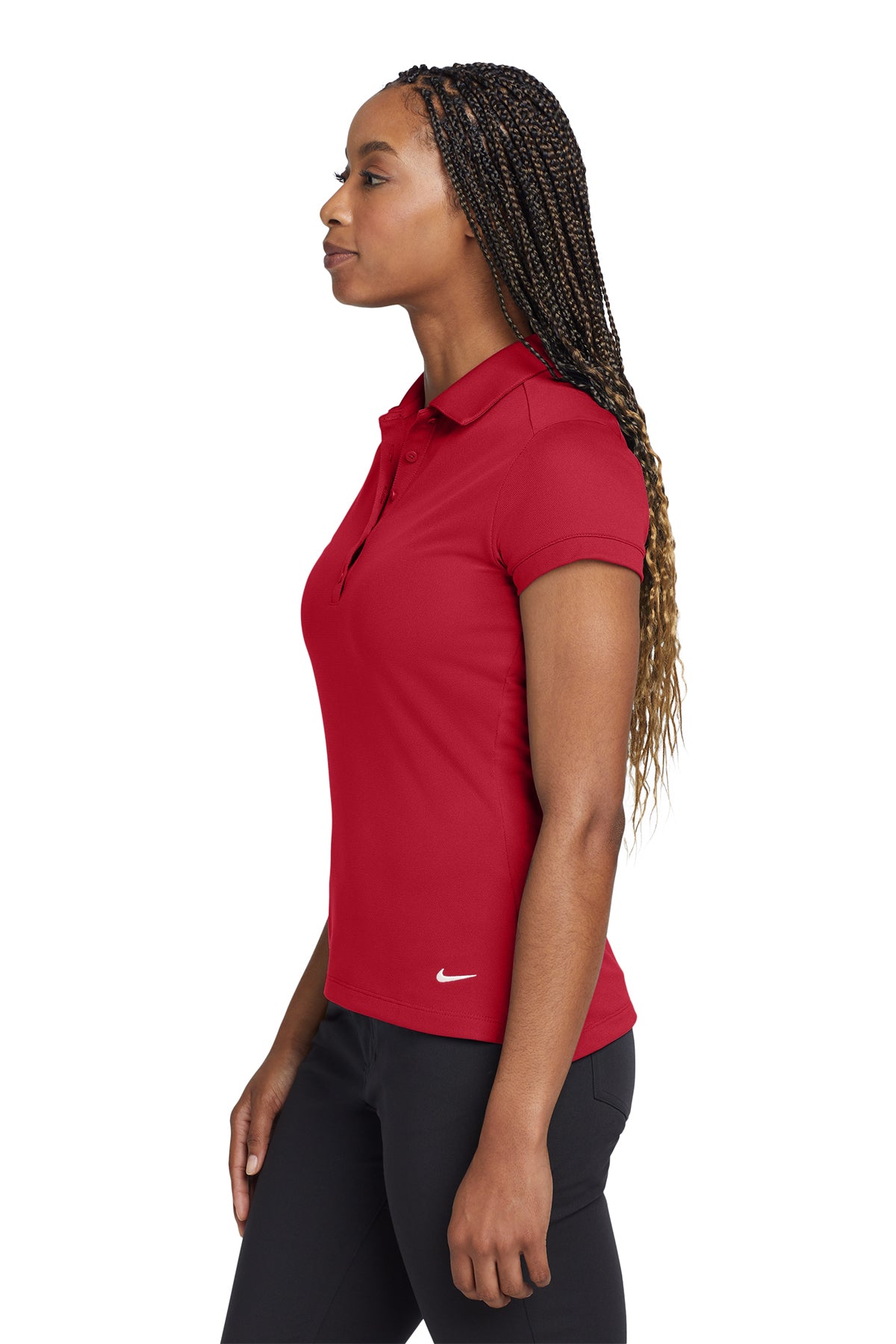 Nike Women's Dri-FIT Solid Icon Pique Modern Fit Polo