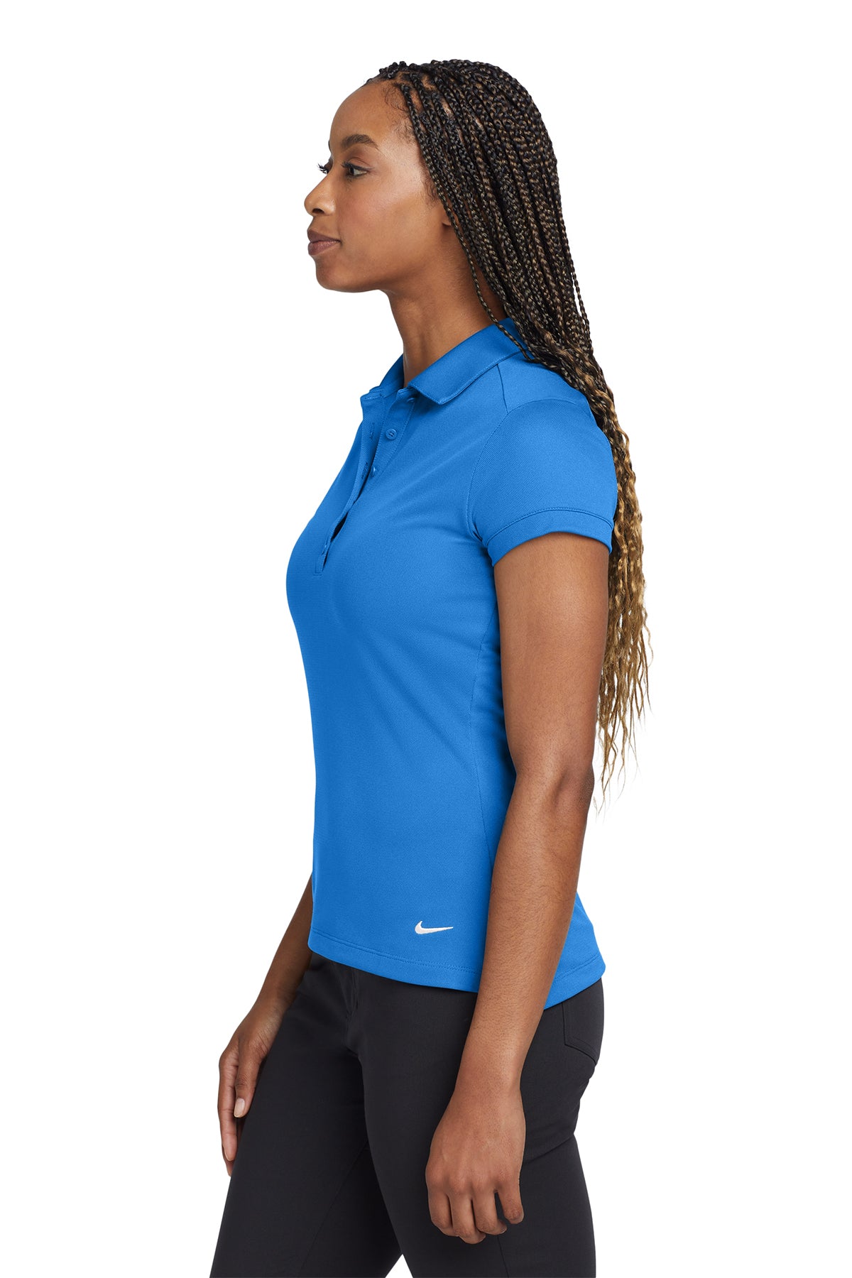 Nike Women's Dri-FIT Solid Icon Pique Modern Fit Polo