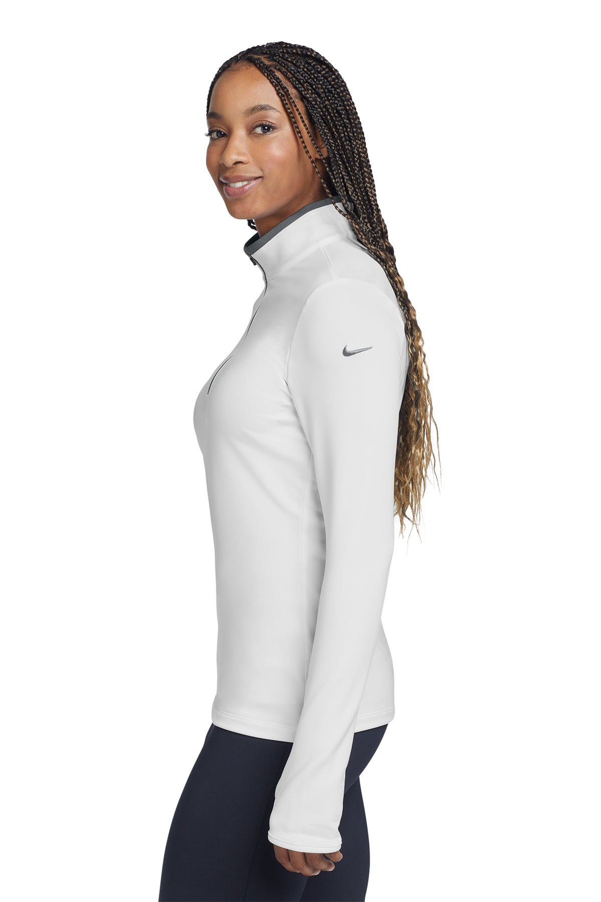 Nike Women's Dri-FIT Stretch 1/2-Zip Cover-Up