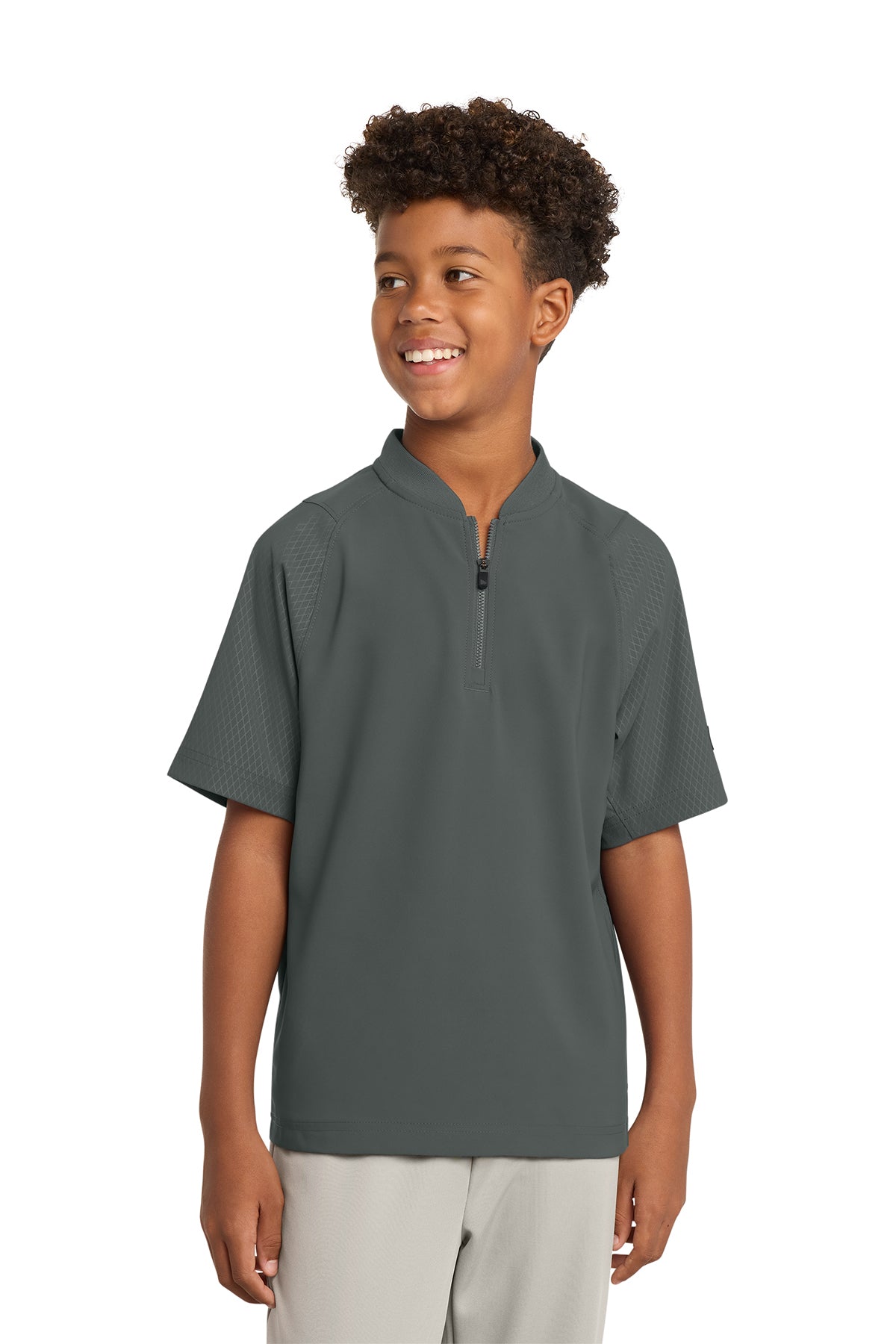New Era® Youth Cage Short Sleeve 1/4-Zip Jacket