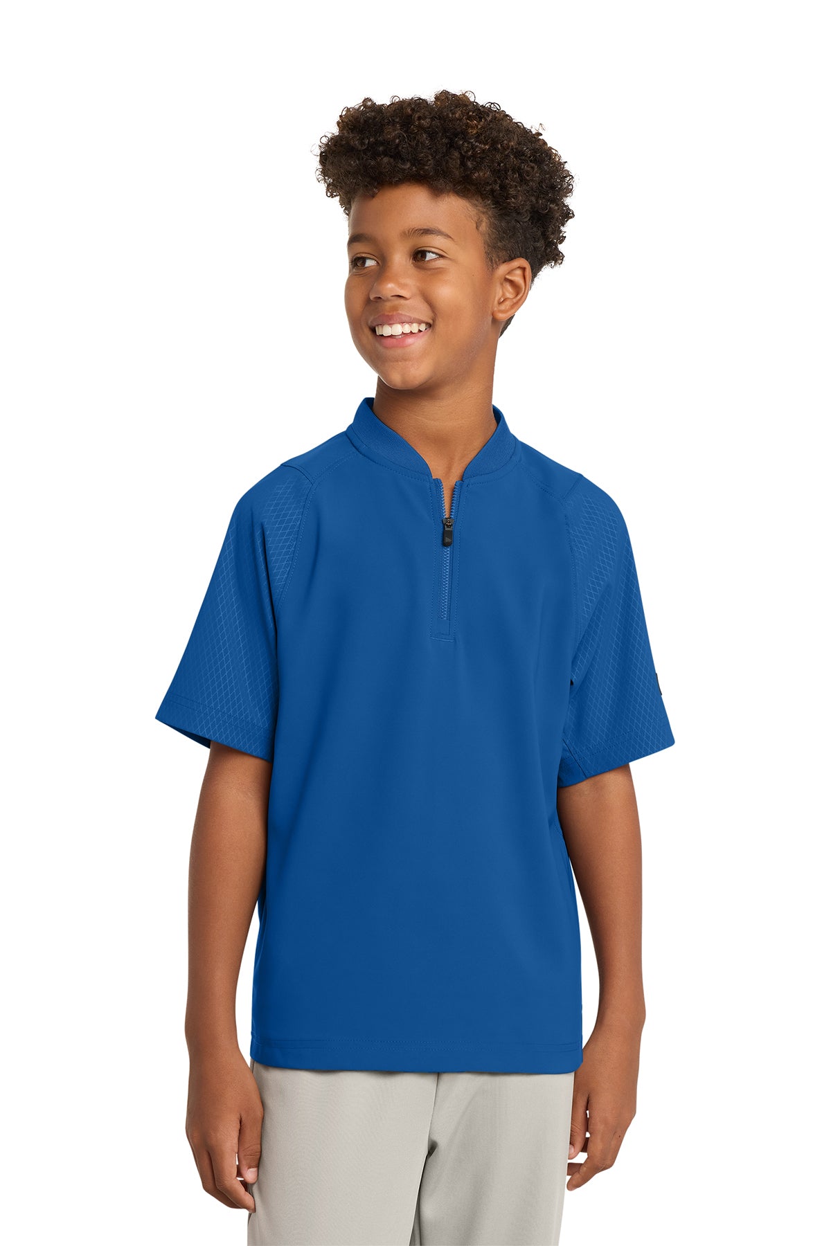 New Era® Youth Cage Short Sleeve 1/4-Zip Jacket