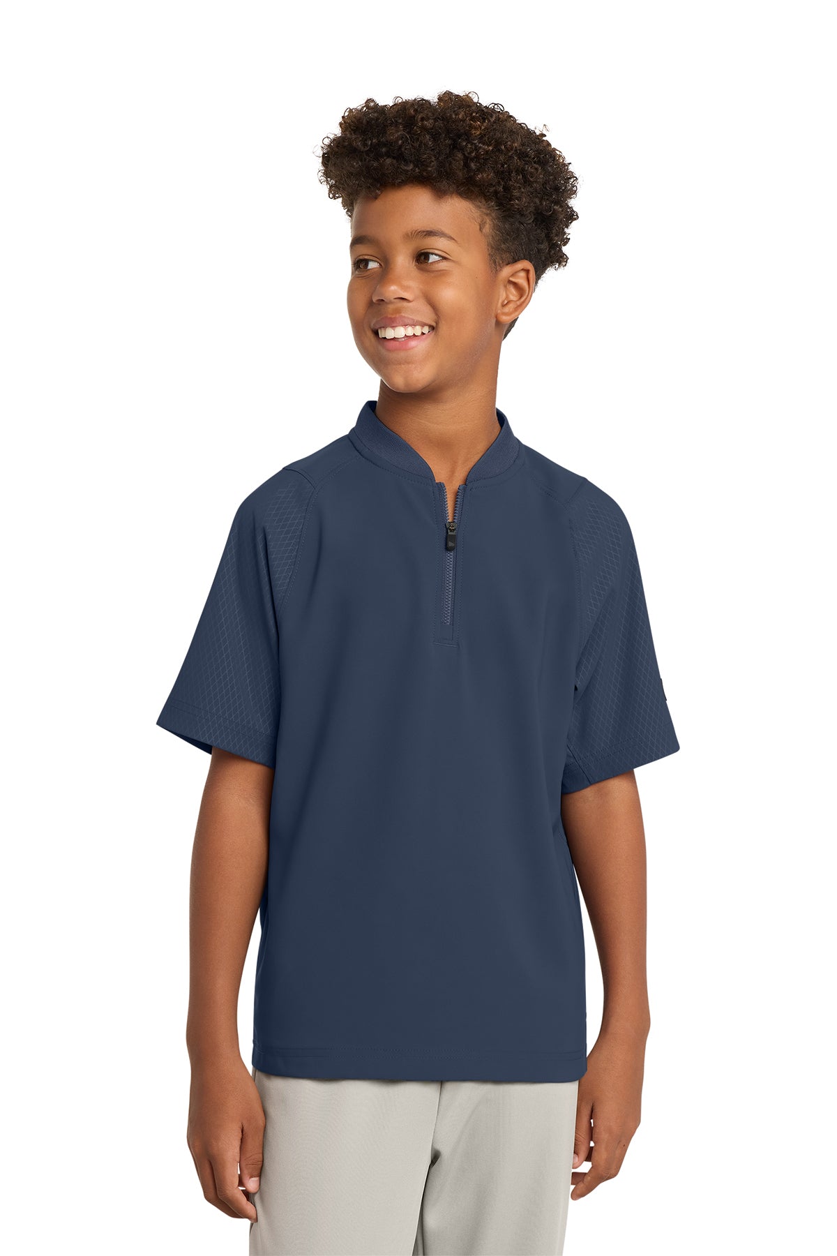 New Era® Youth Cage Short Sleeve 1/4-Zip Jacket