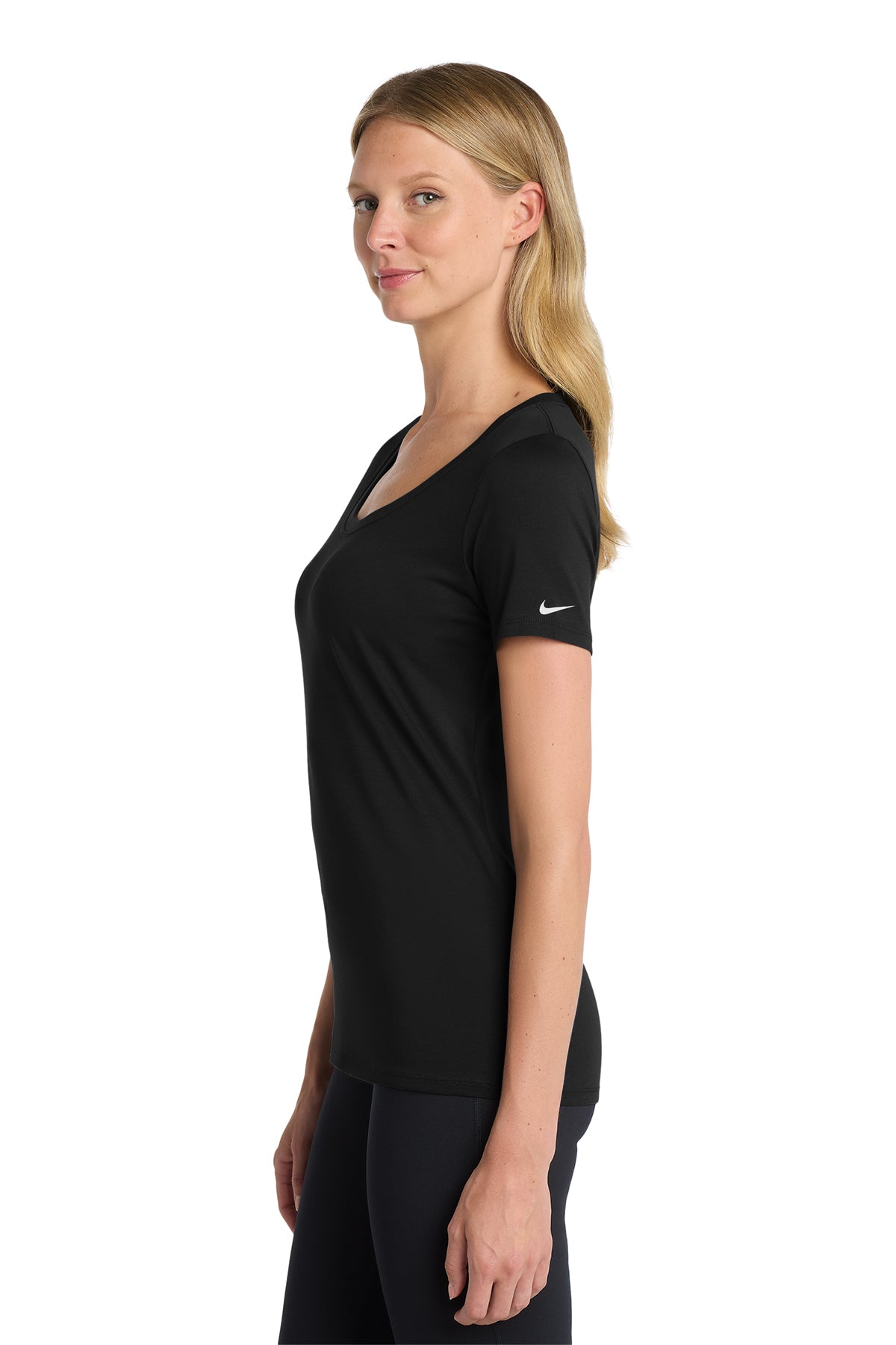 Nike Women's Dri-FIT Cotton/Poly Scoop Neck Tee
