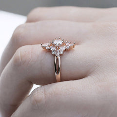 Rose Gold Zircon Ring