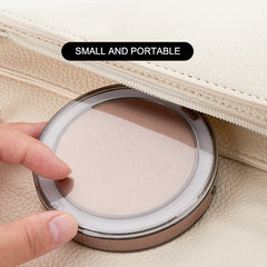 LED Lighted Mini Makeup Mirror 3X Magnifying Compact Travel Portable Sensing Lighting Makeup Mirror SK88