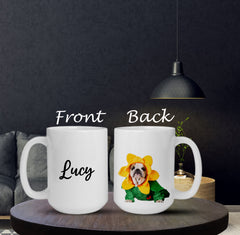 Customizable Mug White, Add Your Own Logo, Personalized Mug, Coffee Mug White, Custom Logo Mug, Gift For Her, Coffee Mug, 15oz Coffee Mug