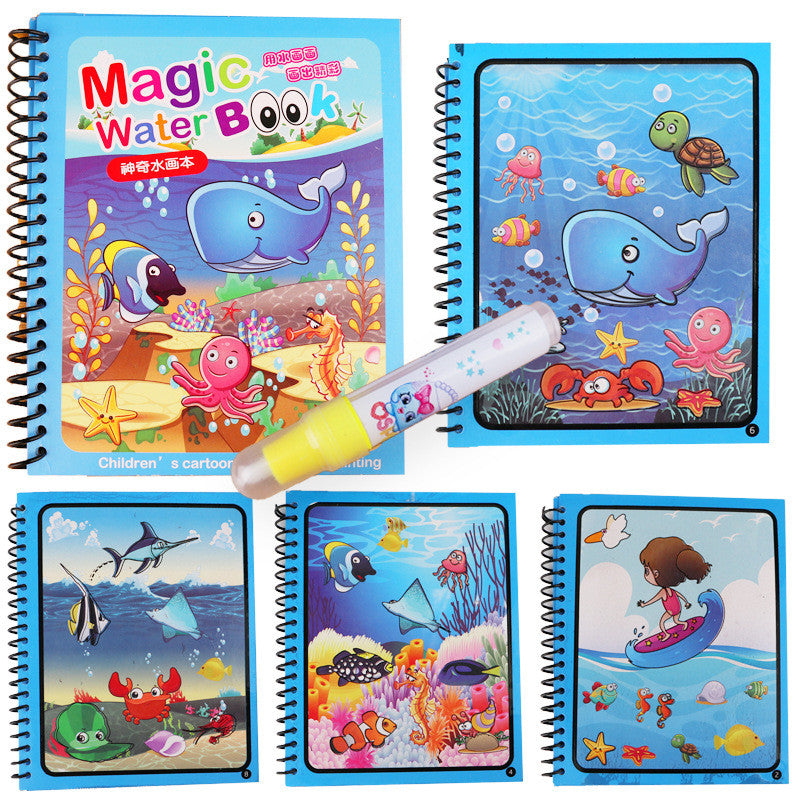 Children's Diy Magic Water Painting Book Creative Magic Water Painting Book