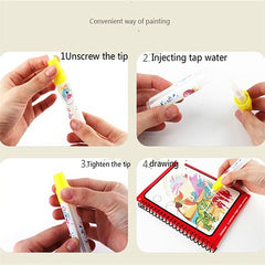 Children's Diy Magic Water Painting Book Creative Magic Water Painting Book