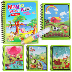 Children's Diy Magic Water Painting Book Creative Magic Water Painting Book