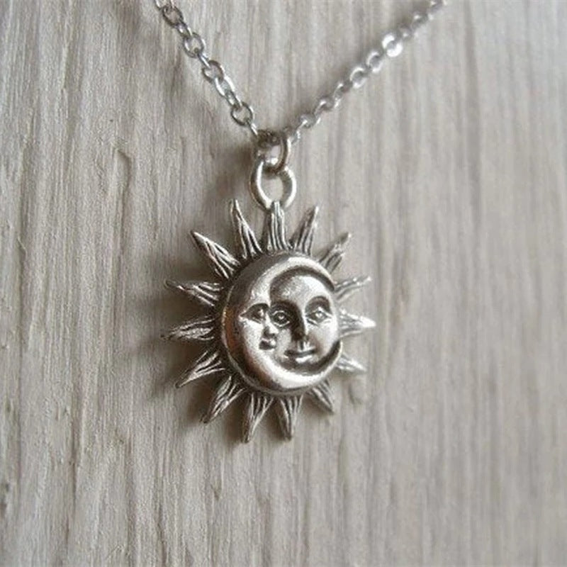 Sun Moon Pendant Necklace Charm Necklace Necklace For Woman Choker Jewelry Gift